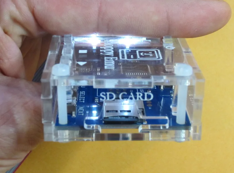 SD card opening on the clear case