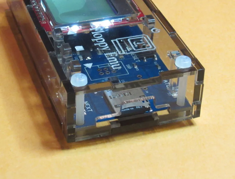 SD card opening on the tinted case