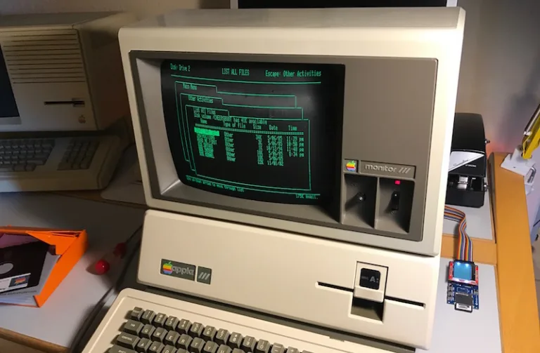 Floppy Emu connected to an Apple III