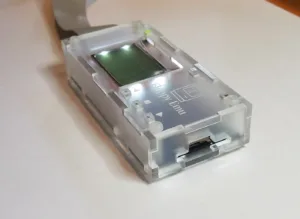 Frosted Floppy Emu case, SD card side