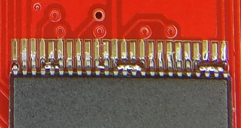 Solder bridges after hot plate reflow