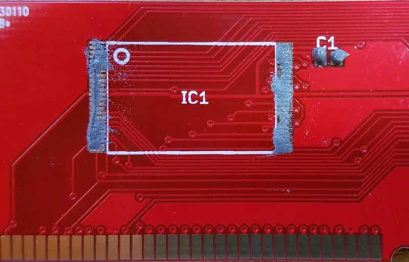 Solder paste on PCB pads