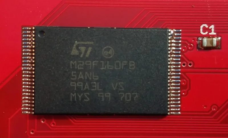 Chip after reflow