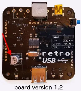 Retro USB board version 1.2