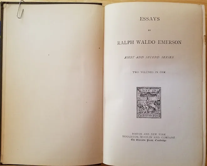 Essays by Ralph Waldo Emerson