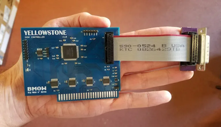 Yellowstone card with its DB-19 adapter