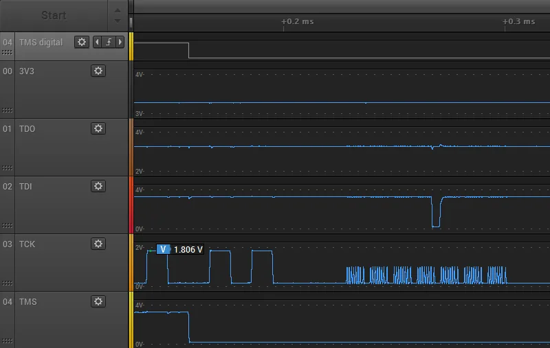 Runt TCK pulses in the Apple IIe