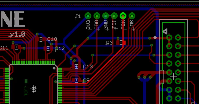 JTAG signal routing on the Yellowstone PCB