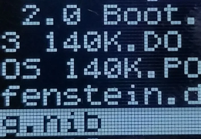 OLED text up close