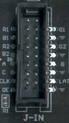 LED matrix input connector pinout