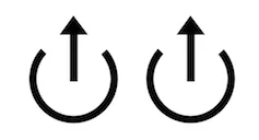Up arrow, up arrow