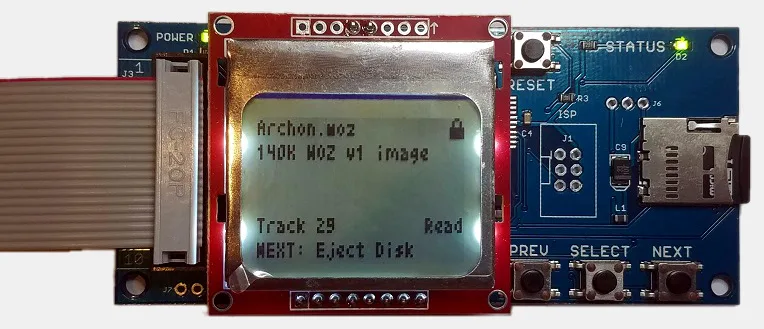 Floppy Emu showing a WOZ disk image