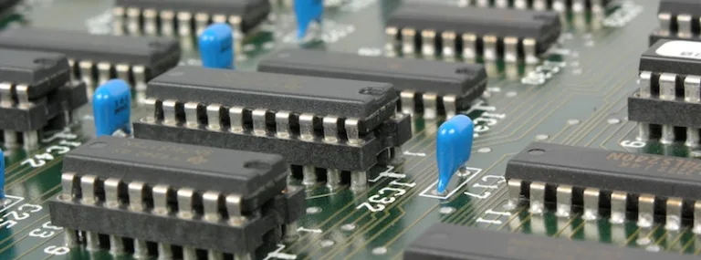 Circuit board with chips