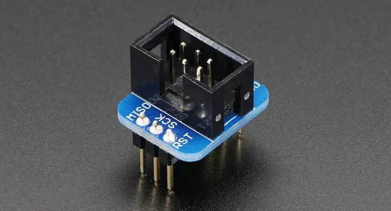 AVR 6-pin programming header adapter