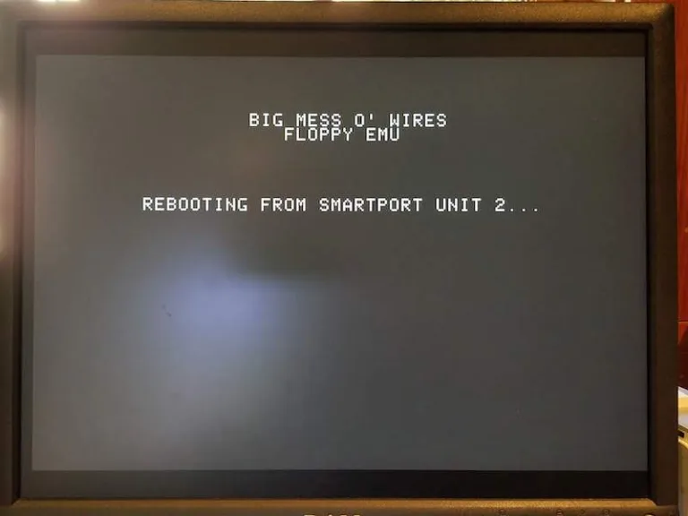 Rebooting from Smartport unit 2 screen