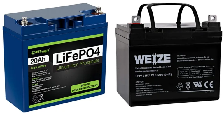 LiFePO4 and lead acid batteries