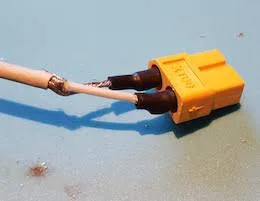 XT60 connector soldered to the cable