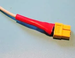 XT60 connector with heat shrink