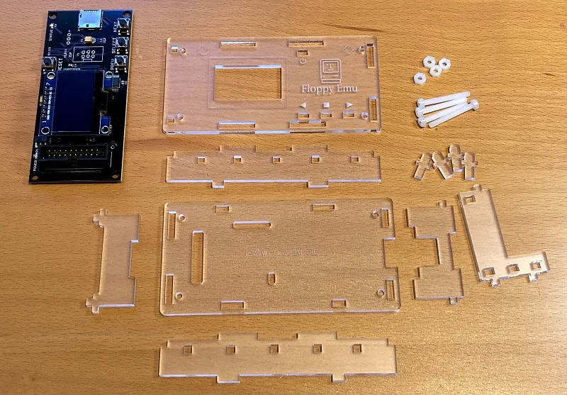 Floppy Emu Model C case parts