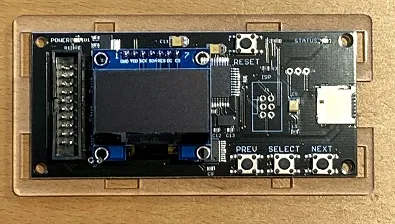 Floppy Emu board on the case bottom