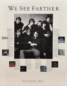 Electronic Arts "We See Farther" poster