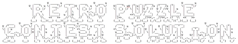 Retro Puzzle Contest Solution in ASCII art