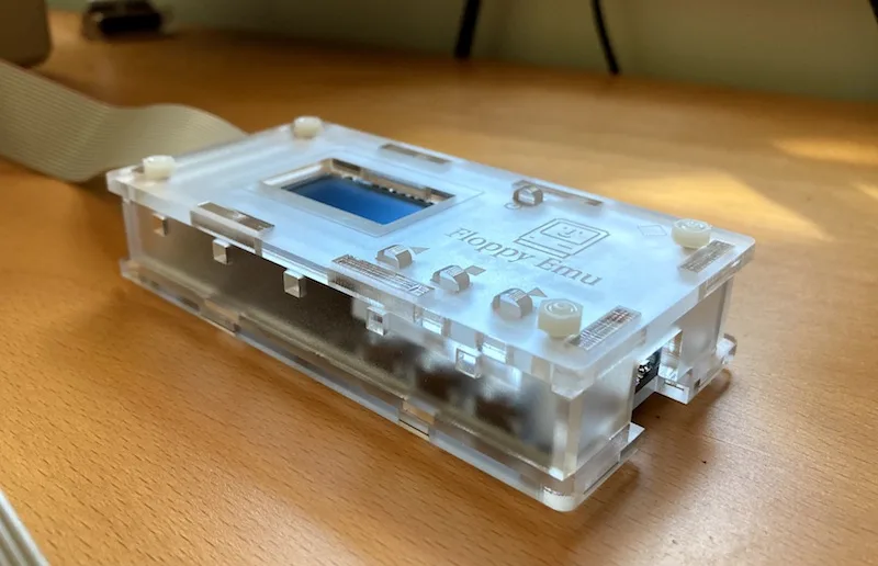 Redesigned acrylic Floppy Emu case
