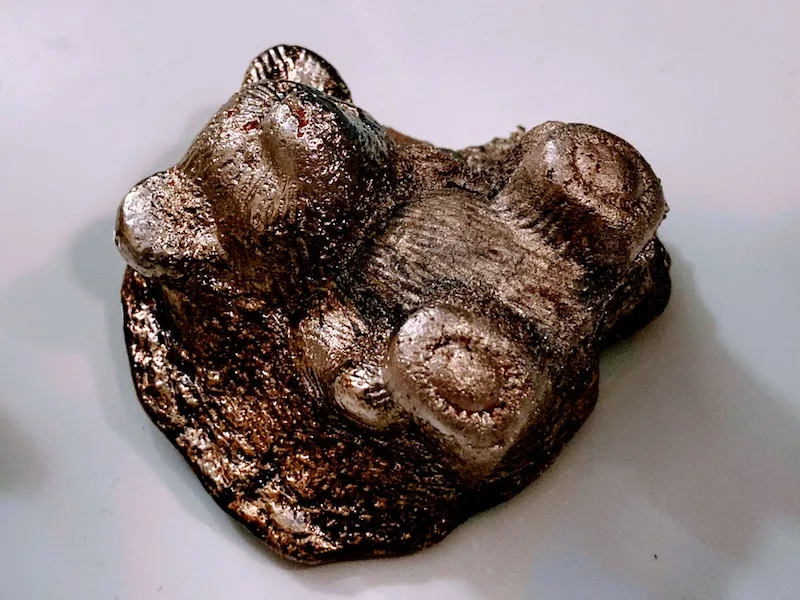 Cast metal sculpture