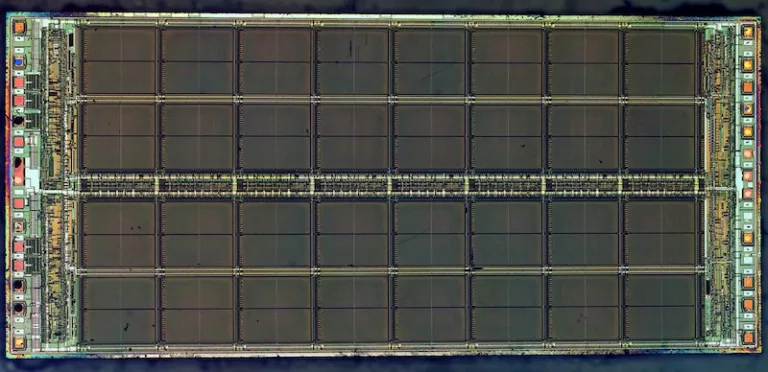 microscope view of chip