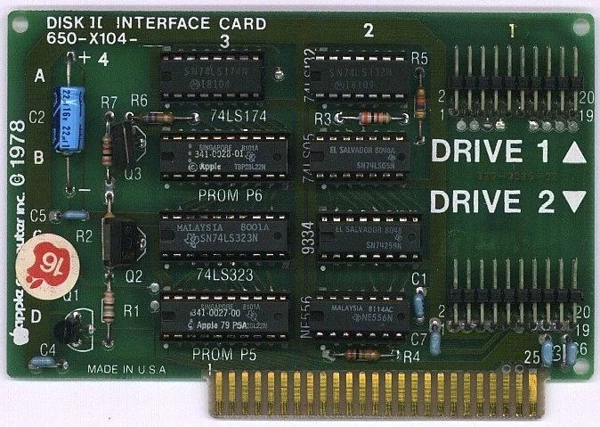 Apple Disk II interface card