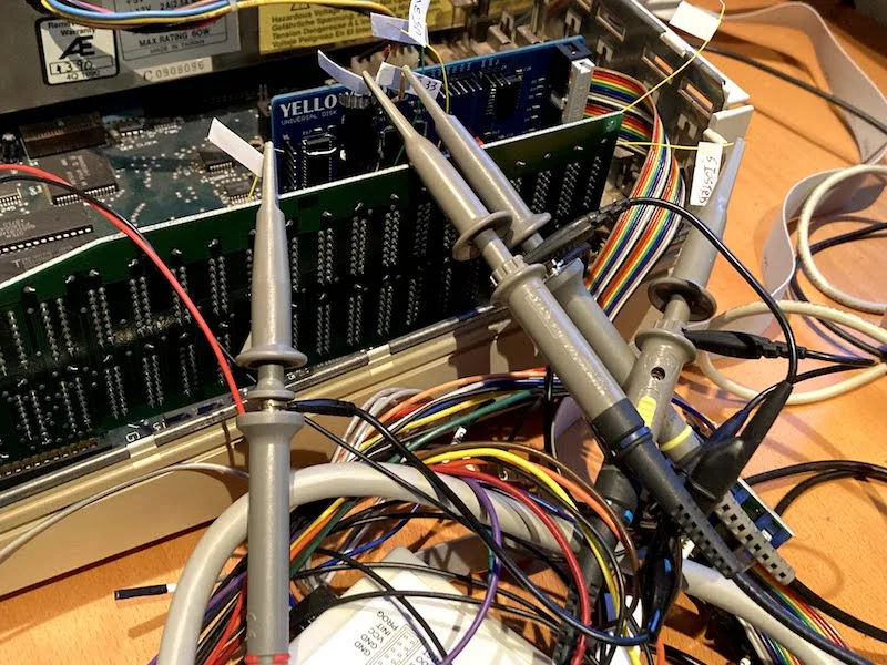 Scope probes on Yellowstone in an Apple II