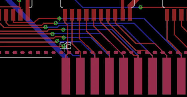Address lines crossing on the PCB