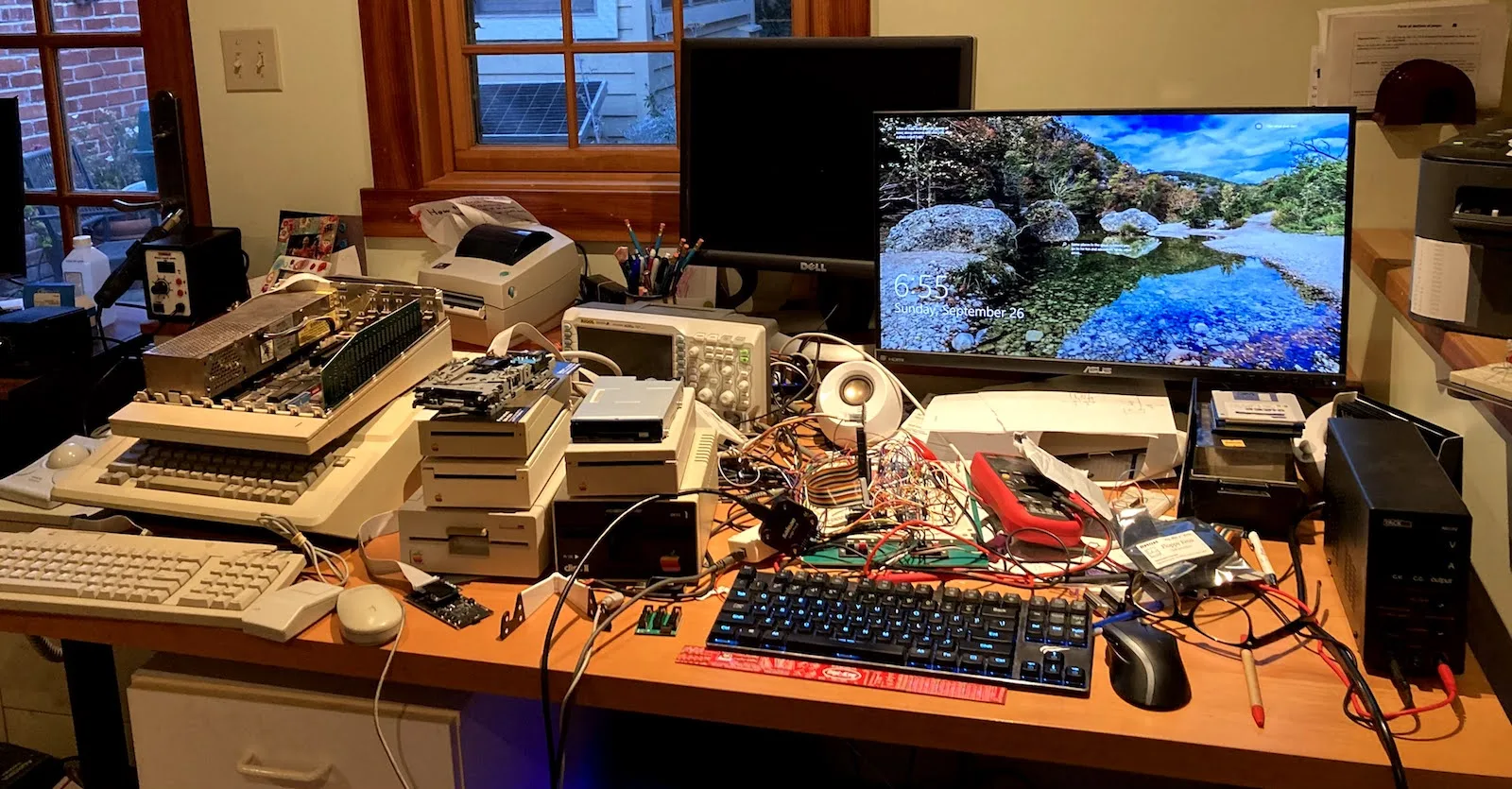 Very cluttered workbench