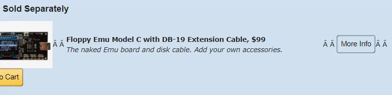 Garbled characters on the store page