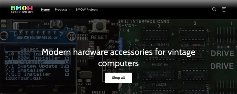 New BMOW store home page