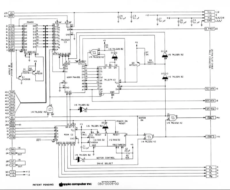 Disk II controller schematic