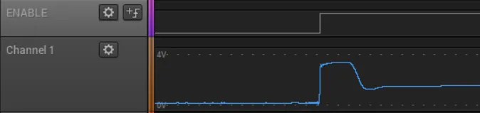 Enable signal in a second case