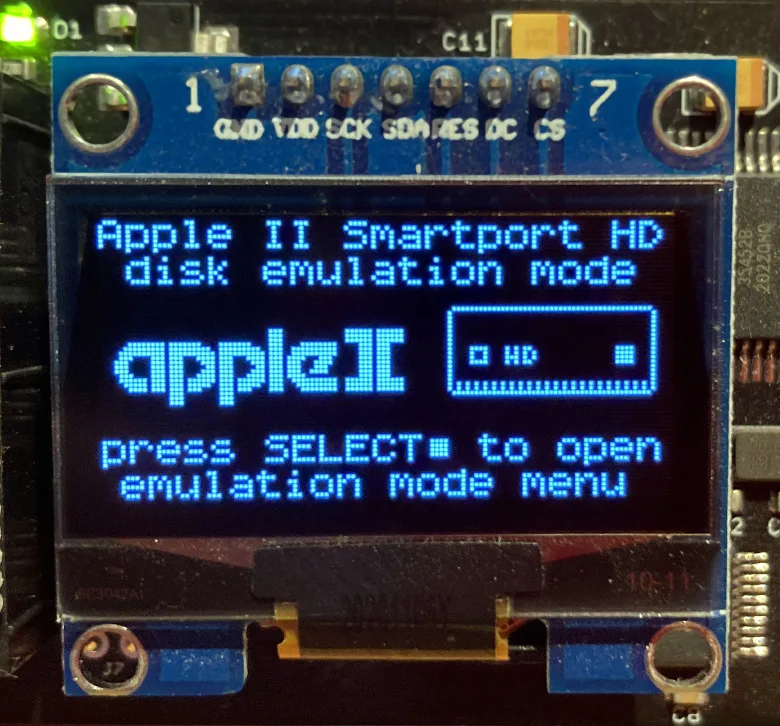 Floppy Emu Smartport HD mode screen