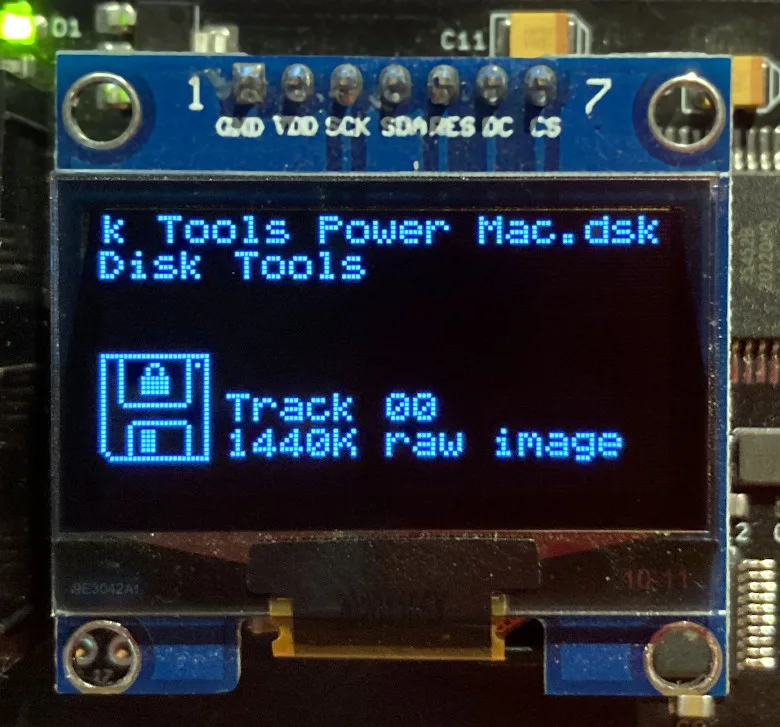 Floppy Emu disk status screen