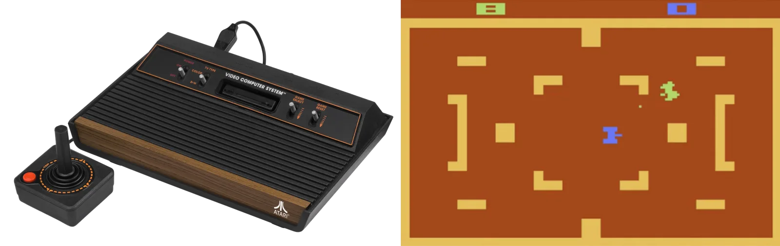 Atari 2600 and Combat game screen