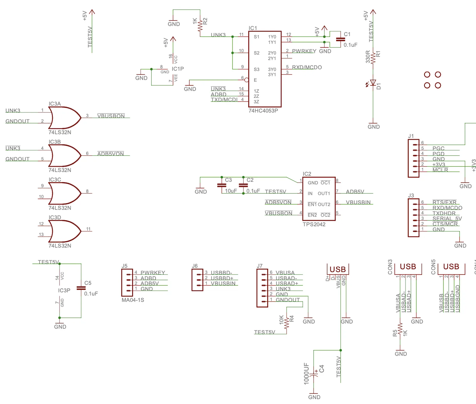 Wombat tester schematic