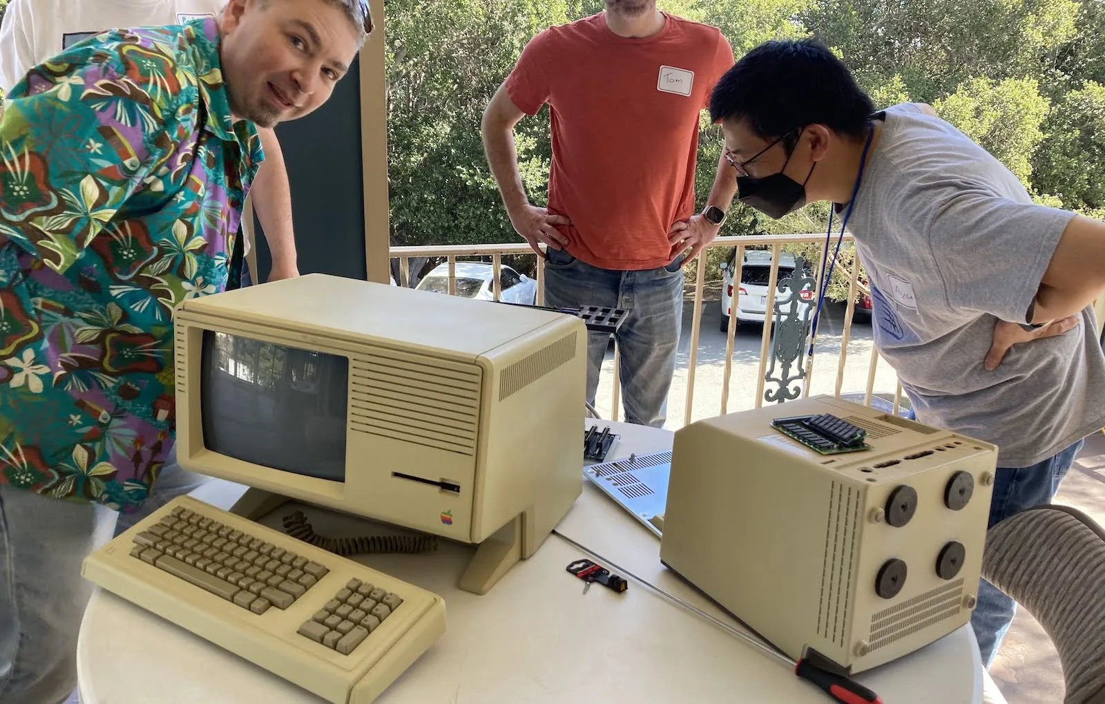Fixing a Mac at the repair clinic