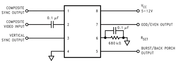 LM1881 connection diagram