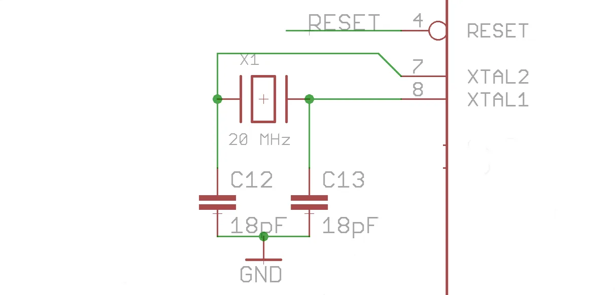 Crystal circuit schematic